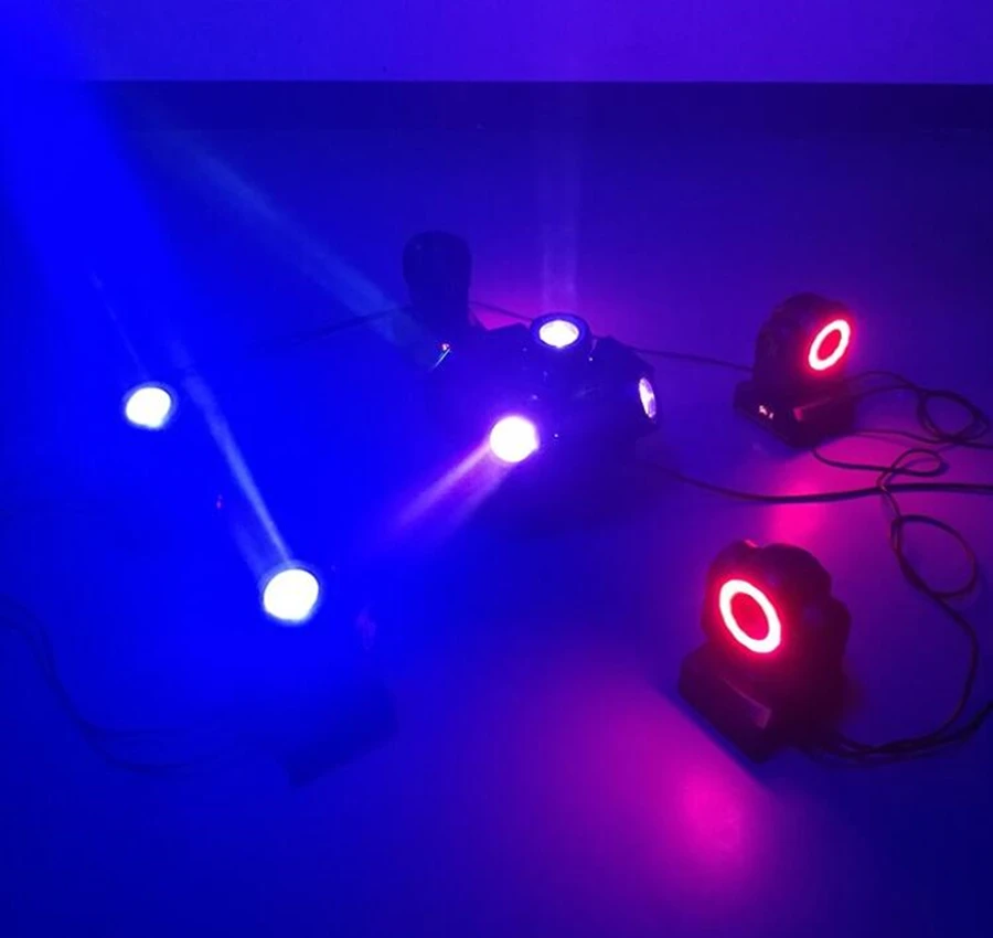 Миниатюрный светодиодный светильник 60 Вт перемещение с 12 светодиодами SMD5050 RGB 3 в 1