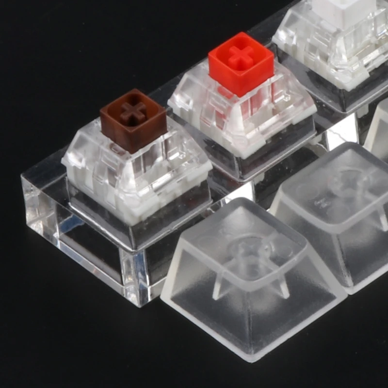 

Kailh MX Switch Acrylic Mechanical Keyboards Switch 4 Translucent Clear Tester