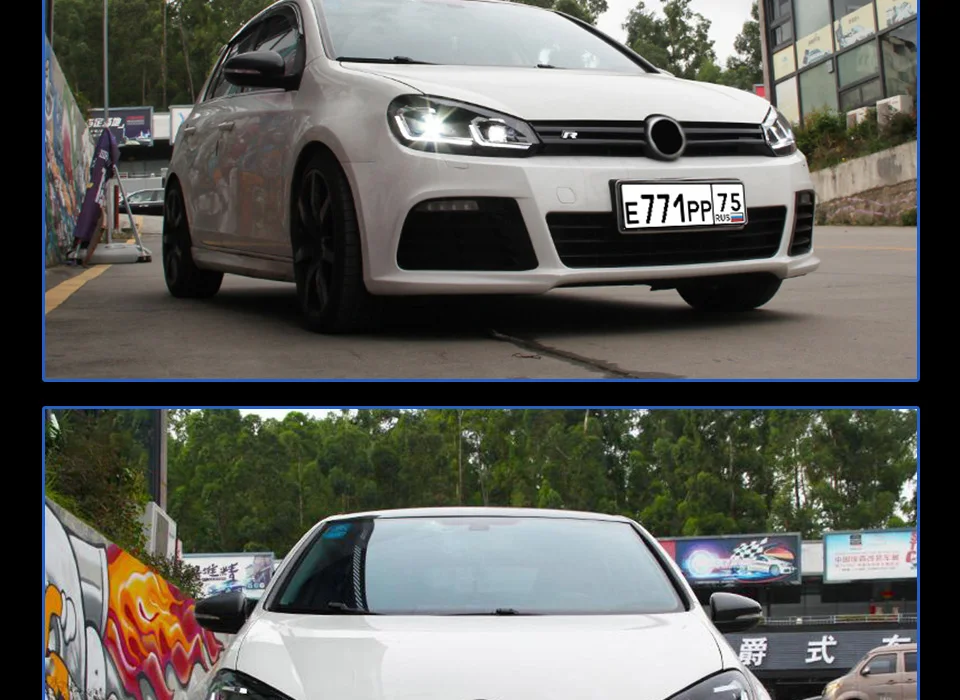 Головной фонарь для VW golf 6 MK6 2009-2013 golf 6, головной светильник s, противотуманный светильник, дневные ходовые огни, DRL H7 светодиодный Биксеноновая лампа, автомобильные аксессуары