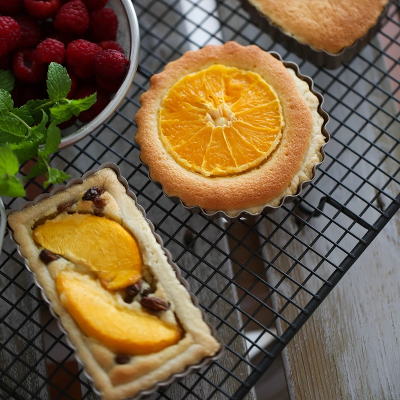 Золотой Круглый/форма сердца/прямоугольник пироги сковорода для печенья