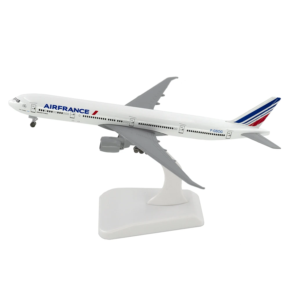 

Самолёты Boeing 777 Air, самолёты B777 из алюминиевого сплава с колесом, 20 см, детские игрушки, подарок для коллекции