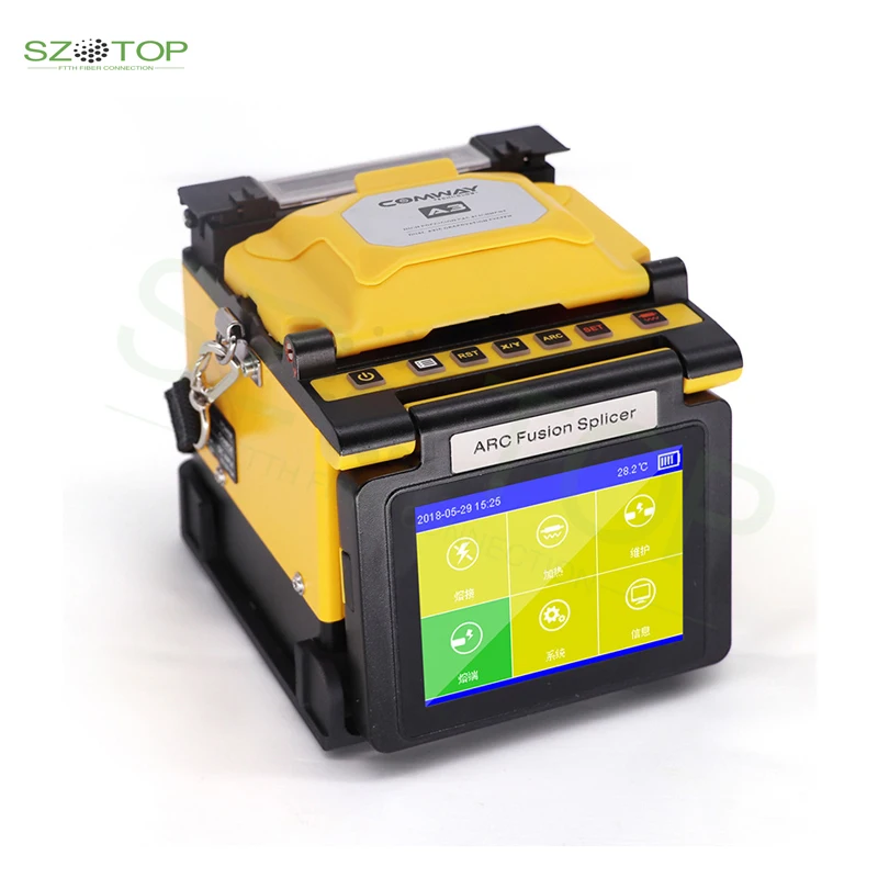 

COMWAY A3 Fiber Fusion Splicer A3 машина для сращивания оптического волокна A3 ARC, многофункциональный сварочный аппарат FTTH