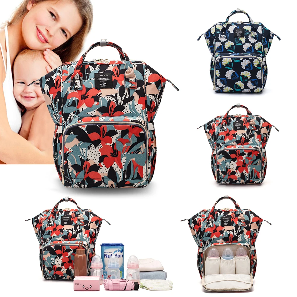 

Fashion Graffiti Mommy Baby Diaper Bag Multifunctional Folding Waterproof Travel Outdoor Backpack Large Capacity Nappy Bag