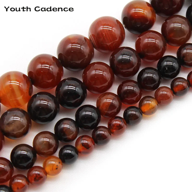 

Dream Color Agates Natural Stone Beads Round Loose Spacer Beads For Jewelry Making 4/6/8/10/12mm DIY Bracelets Accessories 15"