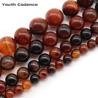 dream color agates natural stone beads round loose spacer beads for jewelry making 4681012mm diy bracelets accessories 15