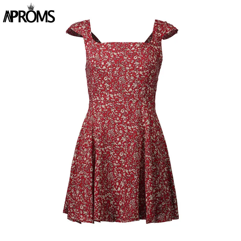 Женское богемное платье Aproms короткое винтажное пляжное с открытой спиной и