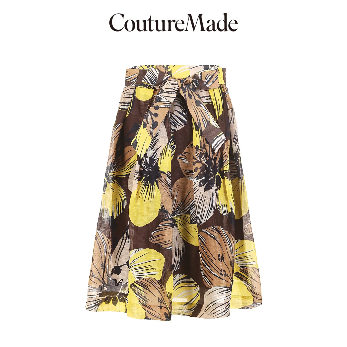 Женская юбка на шнуровке с этническим принтом | одежда