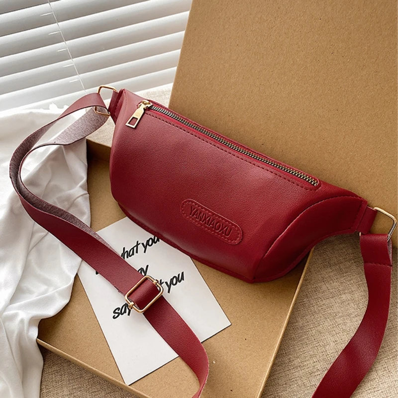 

J60D Women Waist Bag Fanny Pack PU leather Lady Chest Bags Multifunction Mobile Coin Purse Fashion Travel Pouch