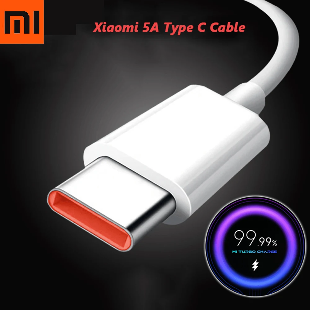 

Original Xiaomi 5A Turbo Charger Cable Quick Charging Type C USB Line For Mi 11 10 9 Pro 9Se CC9 Pro Note 10 Lite Redmi K40 Pro