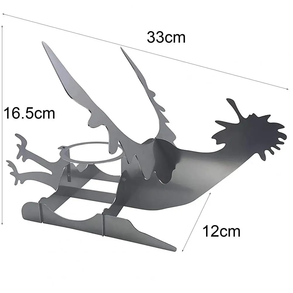 

Chicken Holder Heat-resistant Portable Stainless Steel Motorcycle Barbecue Roaster Rack Stand for Picnic Tools