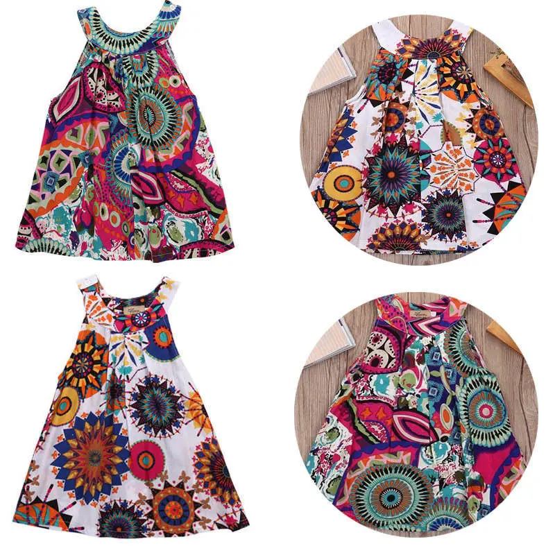Платье для девочек летнее платье маленьких повседневные платья с короткими