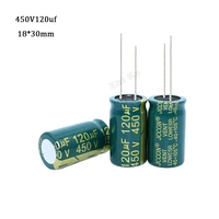 2pcs good quality 450v 120uf high frequency low impedance 1830 20 aluminum electrolytic capacitor 120000nf 20
