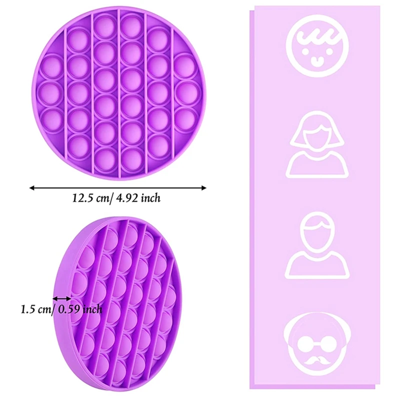 

Adult Kids Funny Antistress Toys Push Bubble Fidget Sensory Toy Autism Special Needs Stress Reliever Toys Squishy