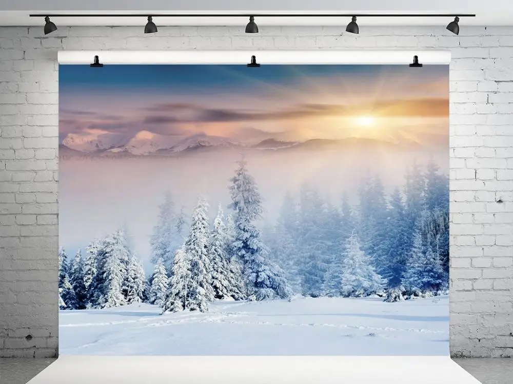 

Винилбдс зимние фоны для фотосъемки Рождественская елка Зимняя Страна Чудес фон для фотосъемки детей фото фон