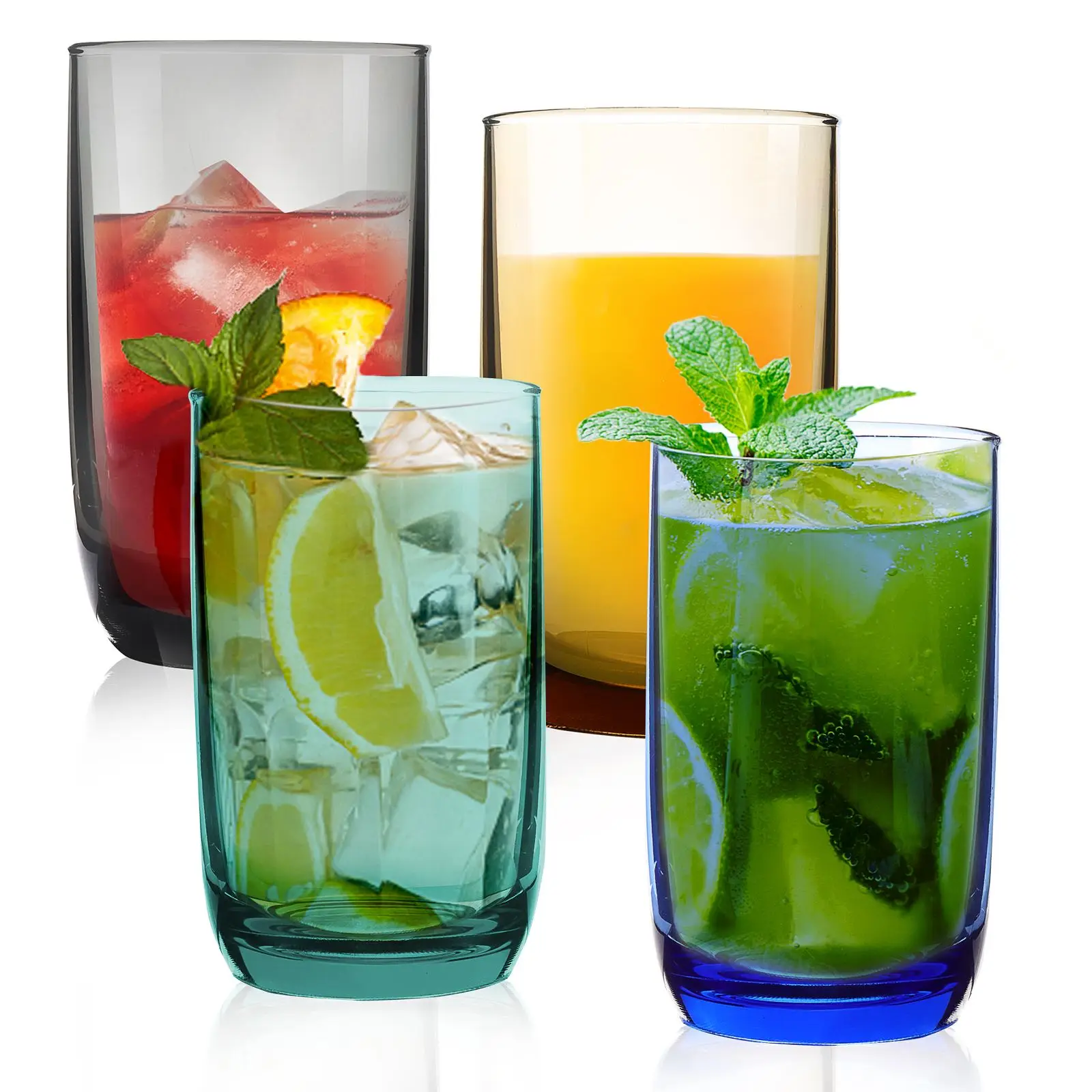 

4 шт., пластиковые стаканы для напитков, 330 мл/12 унций