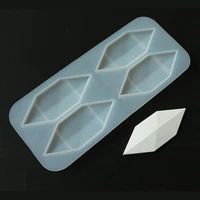 4 holes wall brick silicone mold background decoration diamond design wall brick silicon mold cement brick molds