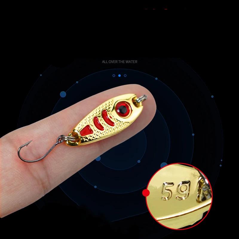 

1 шт мини металлическая приманка 1.5g 2.5g 3.5g 5g жесткая наживка красная точка светящиеся рыболовные принадлежности для ловли нахлыстом, воблеры блесны искуственные паллет ложка для рыбалки
