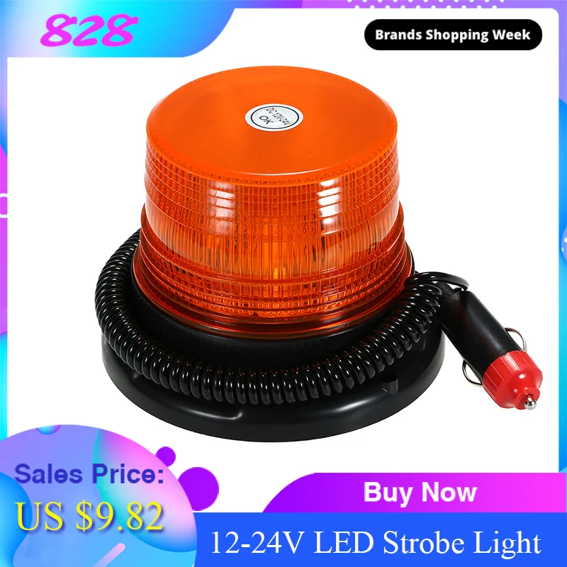 12 24V светодиодный мерцающий светильник аварийного автомобиля Предупреждение