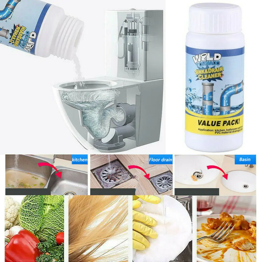 Hot Powerful Sink Drain Cleaner Portable Powder Cleaning Tools Super Power Amazing All-Purpose Quick Foaming Toilet |