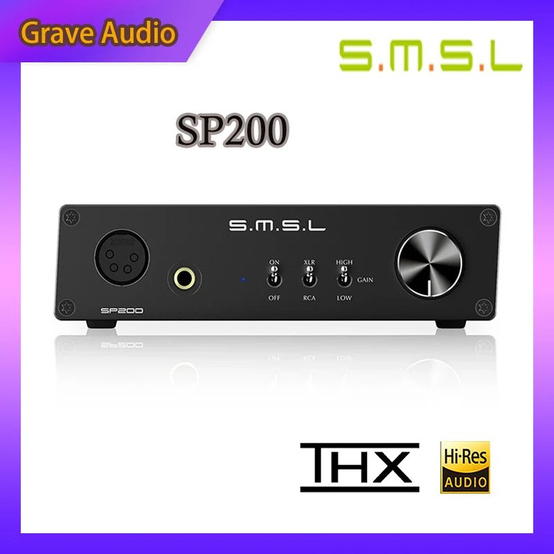 

SMSL SP200 THX AAA 888 Technology AK4497EQ DAC Bluetooth 5.0 Balance Headphone Amplifier