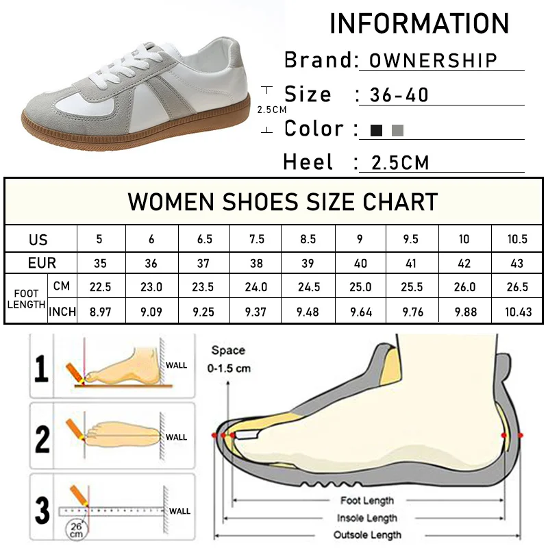 

Women Sneaker Woman Vulcanzied Ladies Lace Up Retro Flats Female Ladies Round Toe White Shoes Women's Soft Comfortable Footwear