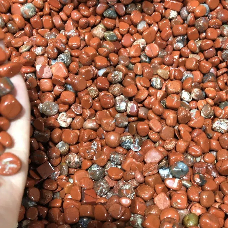 100 г Натуральная красная яшма гравий закругленные полудрагоценные камни