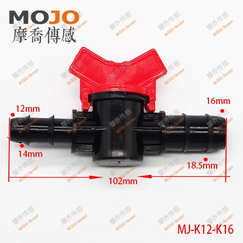 

2020 (10pcs/Lots) MJ-K12-K16 Water valve for 12mm to 16mm diameter NEW PE garden irrigation water faucet