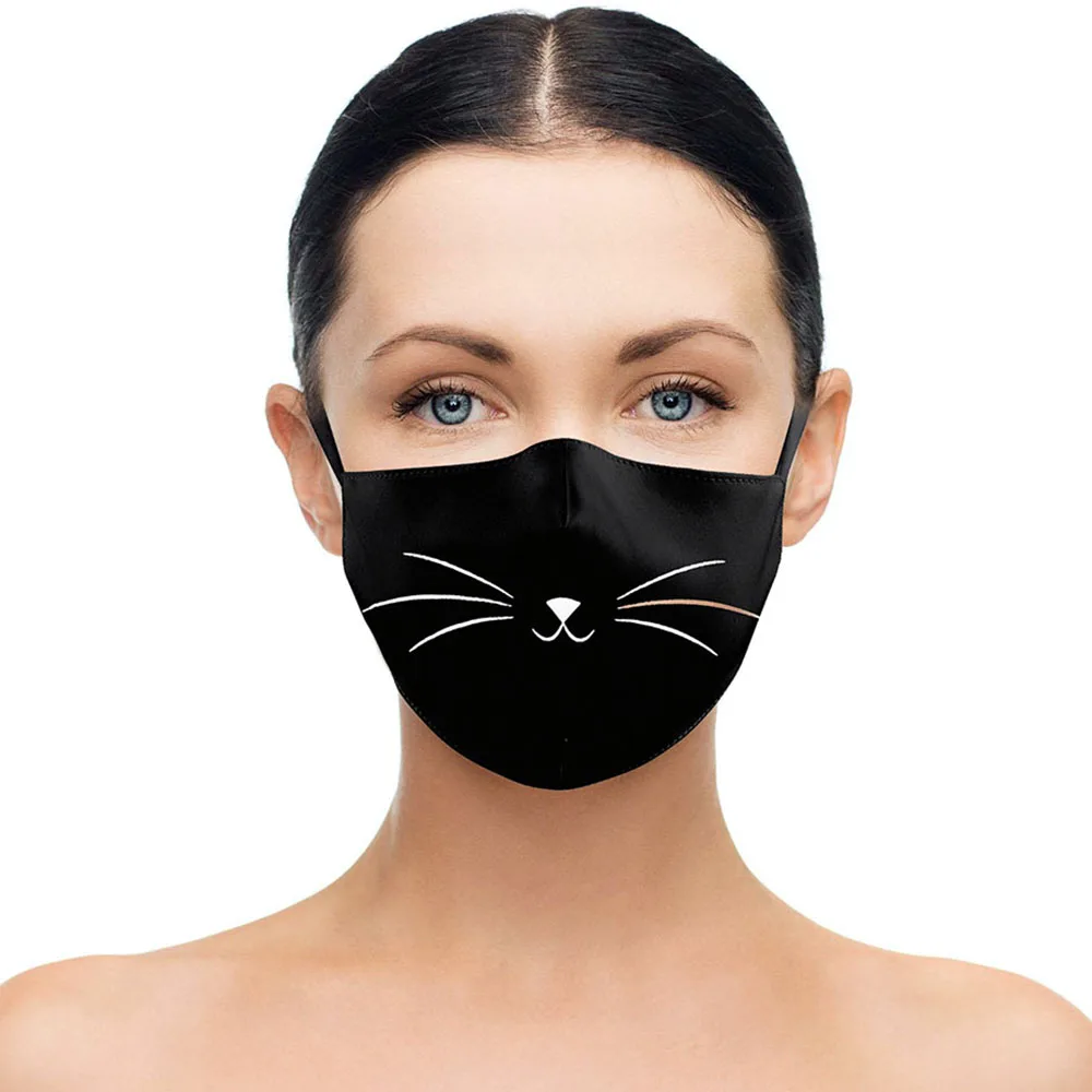 Funny Rabbit Animal Mouth Cosplay Women's Men Unisex Masks Face-Dustproof Cycling Street Spots Breathable Halloween Adult Mask |