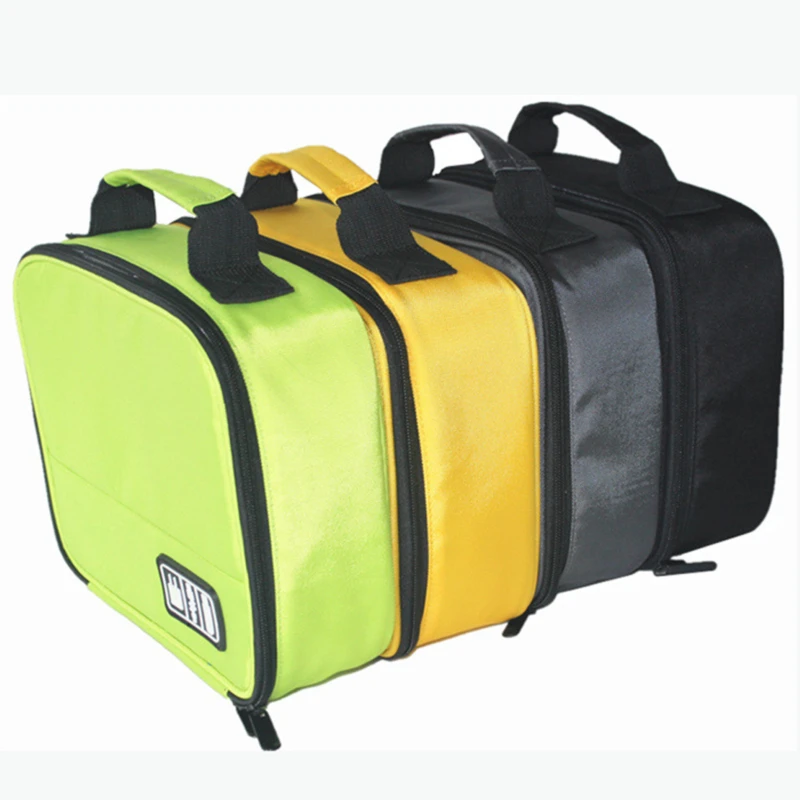 Женская сумка для макияжа на молнии нейлоновая косметичка USB-кабель зарядное