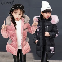new girls warm winter coat artificial fur fashion kids hooded jacket coat for girl outerwear girls clothes 3 12 years