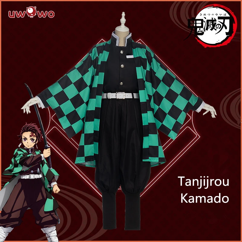 

UWOWO аниме Kimetsu no Yaiba Demon Slayer костюм для косплея Kamado Tanjirou костюм