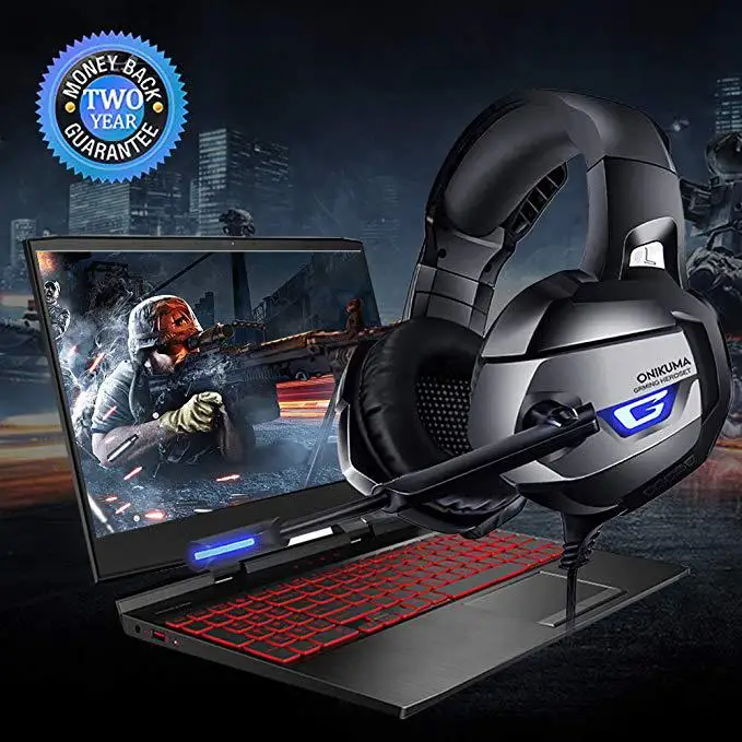 Kuulee ONIKUMA K5 игровая гарнитура геймер шлем глубокий бас Игровые наушники для