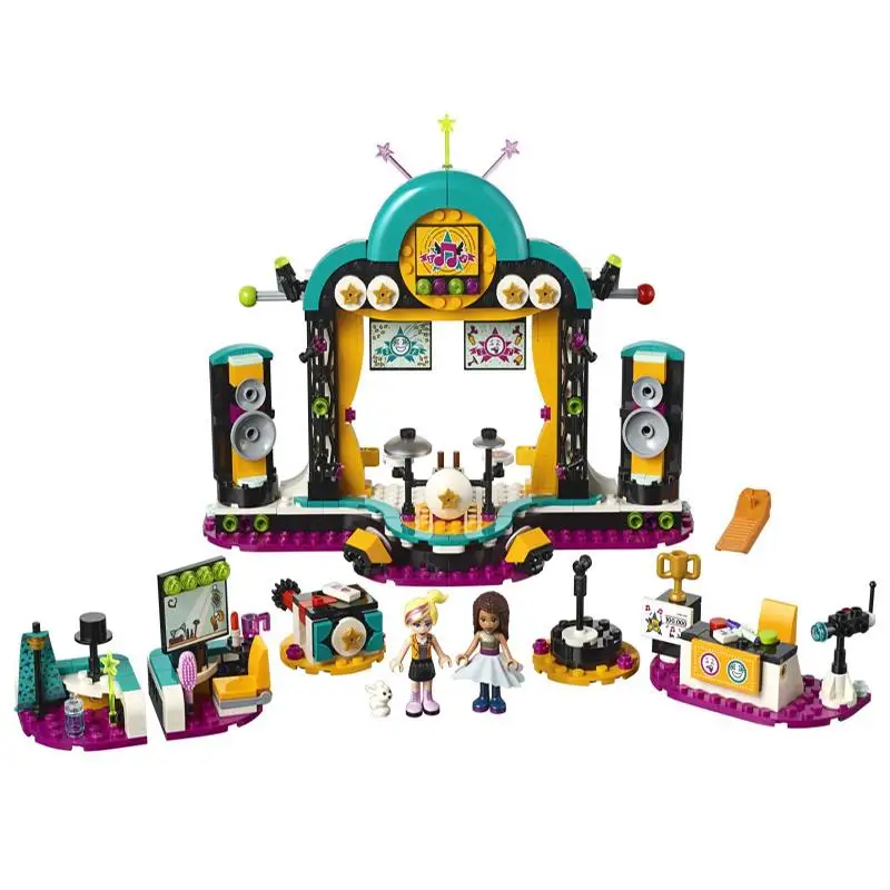 

492+pcs Compatible 41368 Andrea Talent Show With Figures building block Education Toys for Girls Gifts