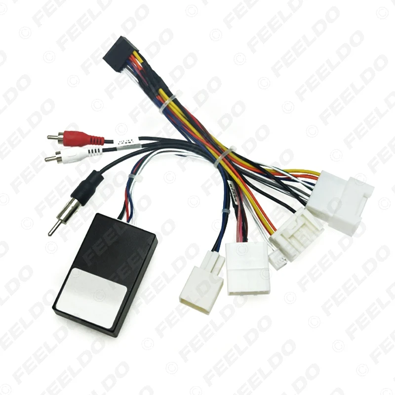 FEELDO Car Stereo Audio 16PIN Android Wiring Harness Power Cable Adapter With Canbus Box For Toyota Tundra/Sequoia/Lexus 330/350 |