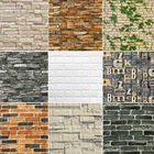 Домашний Декор 3D ПЭ деревянные наклейки на стену бумага кирпич камень обои деревенский эффект самоклеящиеся наклейки для ванной и кухни