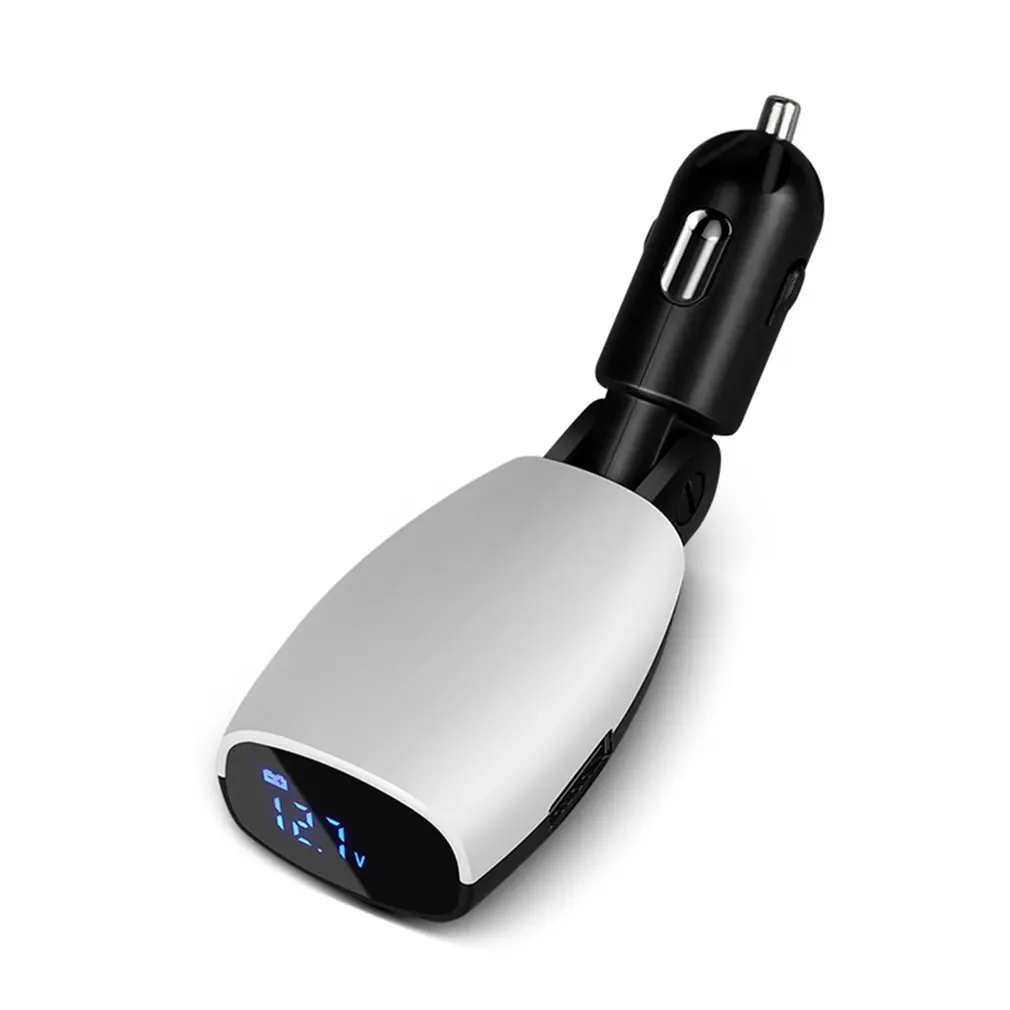 

Dual Port USB Smart Car Charger 3.1A Fast Speed Charging Safety Plug & Play Adjustable Angle LCD Display Real-time Monitor