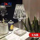 Итальянский Kartell аккумуляторная настольная лампа USB сенсорный датчик бар свет Декор ресторан настольные лампы романтический Ночной светильник прикроватная лампа.