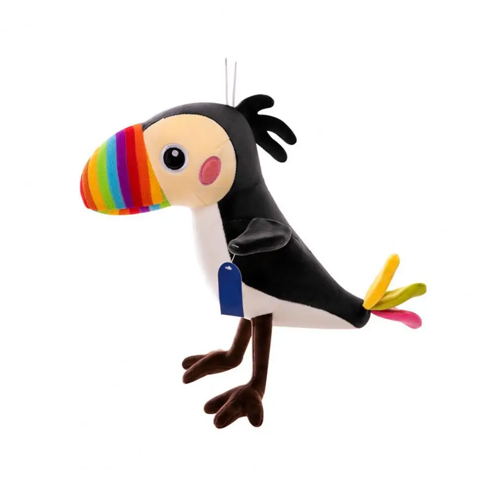 

Plush Toy Lovely Design Skin-Friendly Soft Parrot Plush Stuffed Animal Doll Cushion Pillow Home Ornament for Children Adult