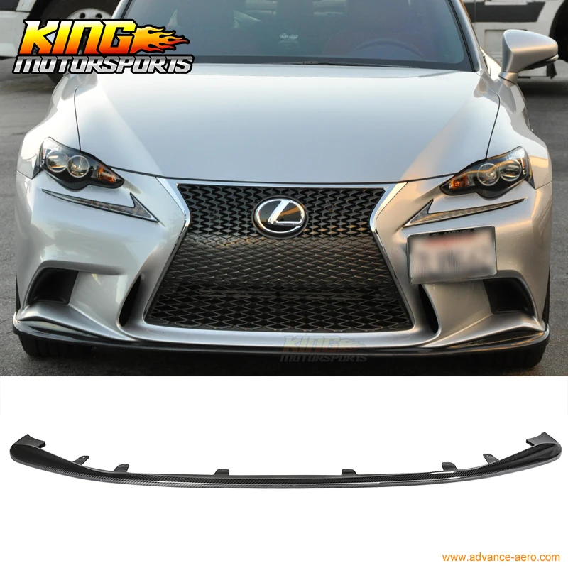 Подходит для 2013 2015 Lexus IS250 IS350 IS300h F Sport JDM style переднего бампера губ карбон CF | Амортизаторы -32721736631