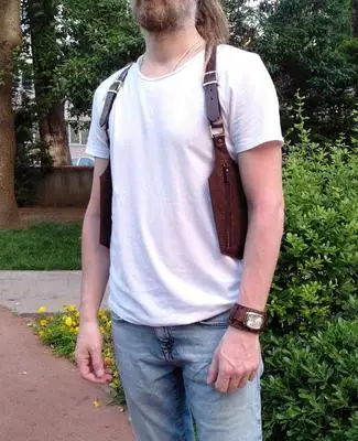 Кожаная винтажная декоративная карманная сумка для косплея рыцаря викинга