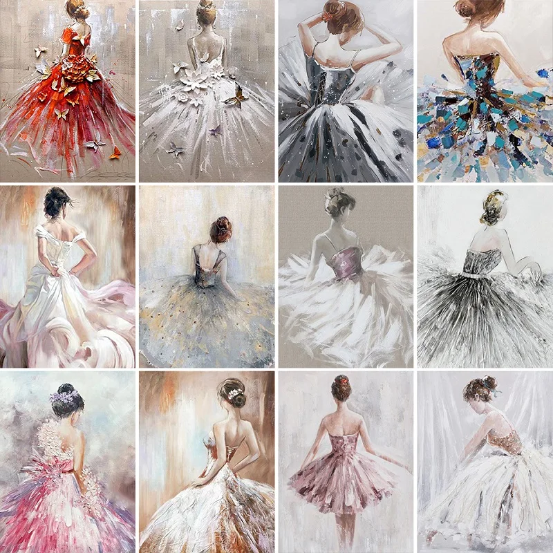 

Ballet Woman Picture 5D DIY Diamond Painting Full Drill Mosaic Picture Cross Stitch Kit Home Decoration Handmade Gift
