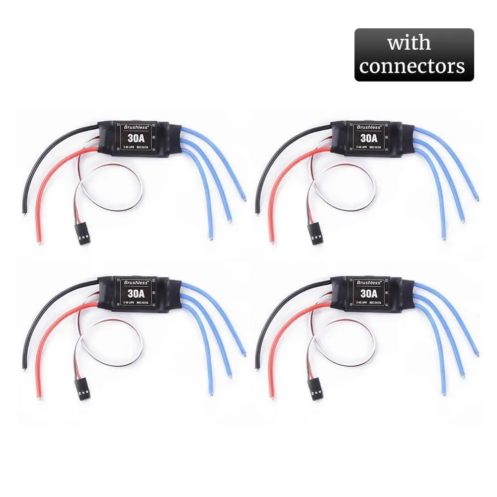 4 шт. 30A ESC 2 4S Lipo бесщеточный с 5 В/2 а BEC для DJI F450 F550 Drone S500 X500 Quadcopter airplane ESC|Наборы