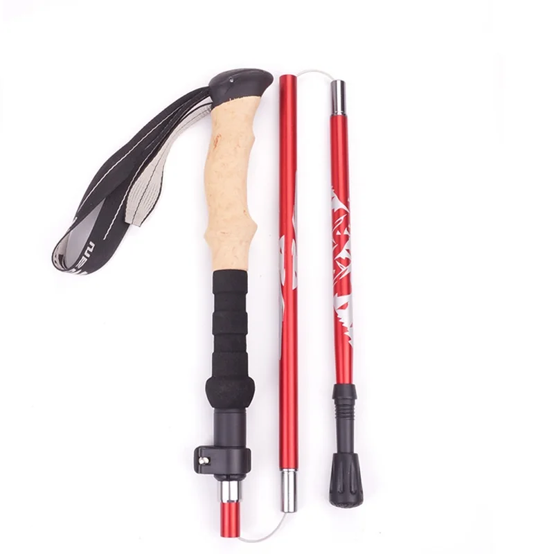

Hiking Walking Sticks Carbon Fiber Trekking Pole Ultralight Camping Hiking Foldable Nordic Walking Pole Telescopic Crutches -40