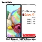 Оригинальное полноэкранное защитное закаленное стекло для Samsung Galaxy A71, защита от царапин для A71, фотопленка, 2 шт.