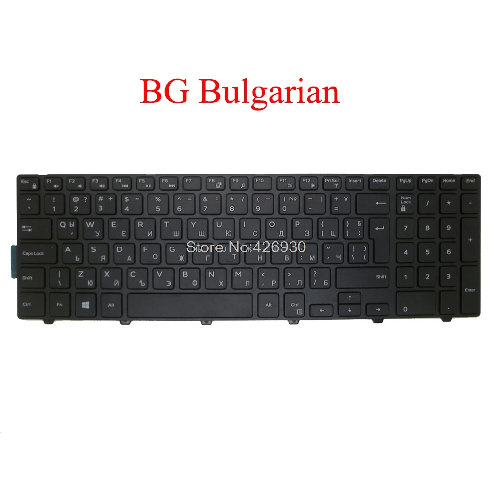 

BG Keyboard For DELL For Inspiron 3541 3542 3543 5542 5545 5547 5551 5552 5555 5557 5558 5559 5759 7557 0XYGPJ XYGPJ Bulgarian