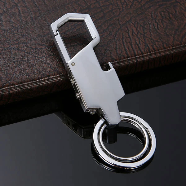 

LED Multifunctional Keychain Pendant Personalised Car Bottle Opener Metal Chain Key Novel Creative Men Customized Key Ring Gifts