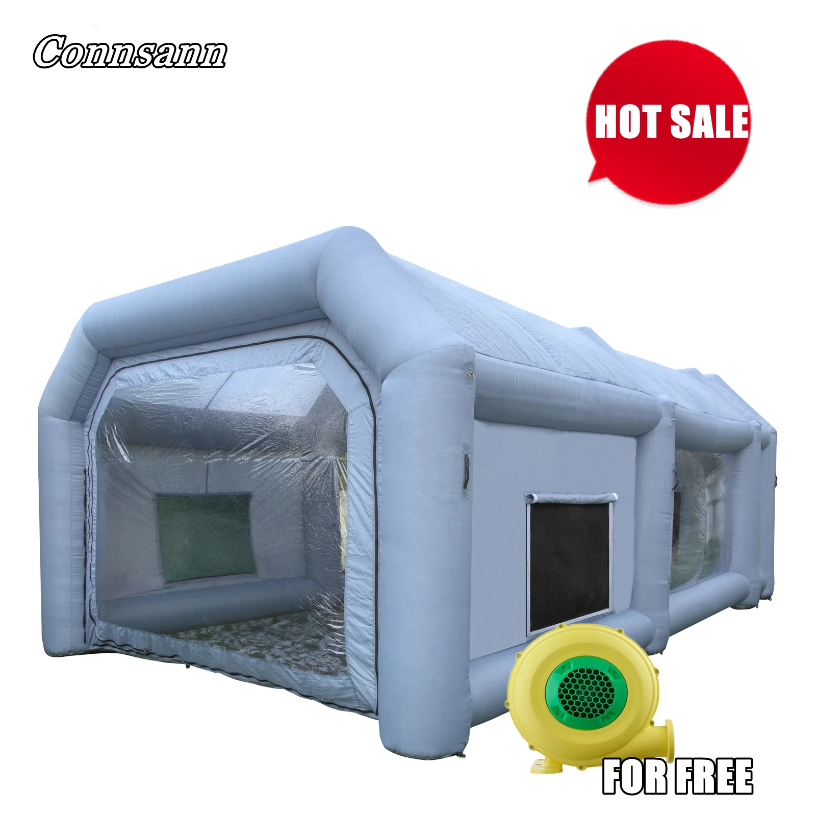 

8x4x3m Movable Car Spray Inflatable Paint Booth Parking Tent
