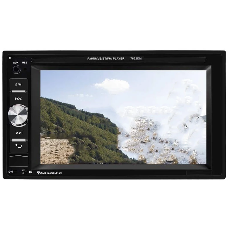 Автомобильный мультимедийный плеер двойной Din Bluetooth аудио и вызова 6 2 дюймов ЖК
