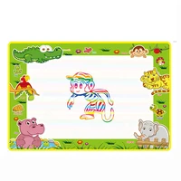 water drawing mat no ink kid drawing tools set colorful doodle mat water canvas recycle fast kids montessori early educat74x49cm