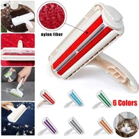 2 way pet hair remover roller removing dog cat hair from furniture self cleaning lint pet hair remover one hand operate